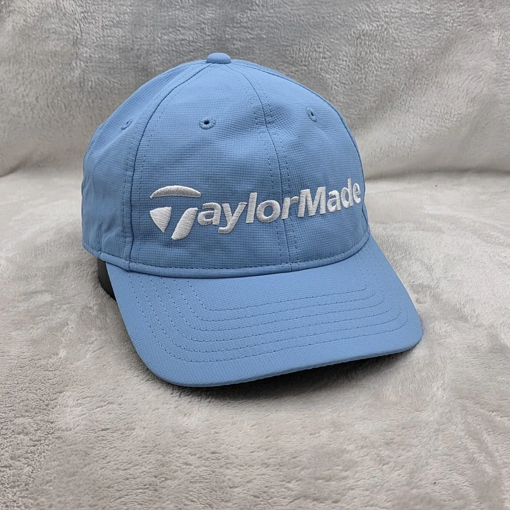 Taylormade Hat Cap Strap Back Blue White Edgewood Golf Logo Club Golfer‎ Mens